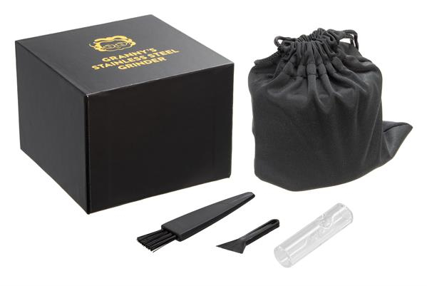 GRANNYS Weed Edelstahl Mühle/Grinder Polinator, 4-part, ø 63mm, silber — Vorschaubild