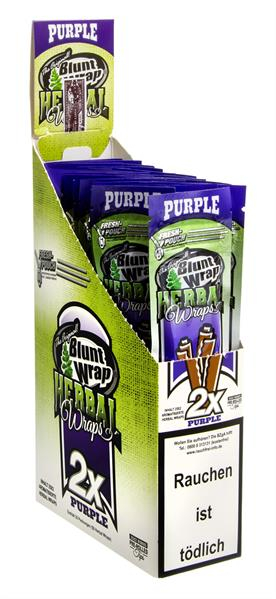 Blunt Wrap Herbal Wraps, PURPLE (1 Box) — online kaufen bei Only Bubatz