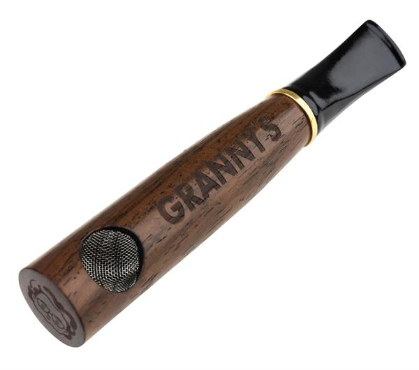 Grannys Weed Holzpfeife Nussbaum für 9mm Filter — Vorschaubild