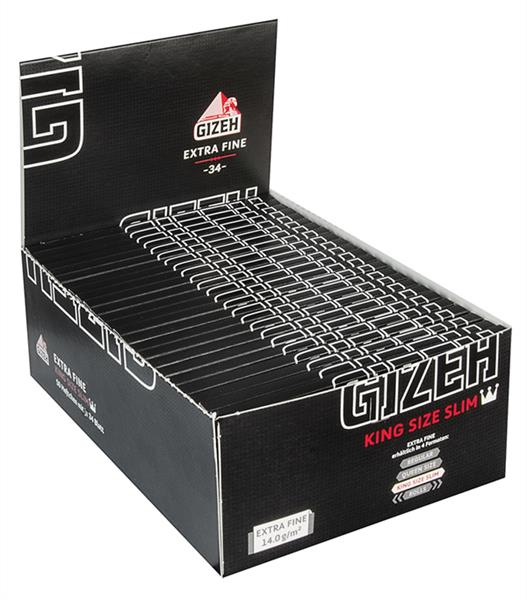 Gizeh EXTRA FINE King Size Slim Papier -34- 50er Box von Gizeh — online kaufen bei Only Bubatz
