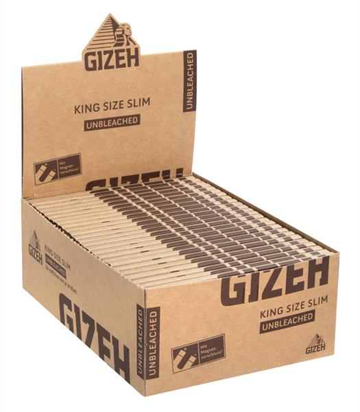 Gizeh Unbleached King Size Slim Zigarettenpapier (1 Box) von Gizeh — online kaufen bei Only Bubatz