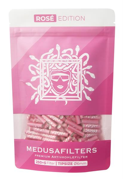 MEDUSA Aktiv-Cellulose-Filter ROSE EDITION ø 6mm Aktivkohlefilter, 250er Beutel von MEDUSA — online kaufen bei Only Bubatz