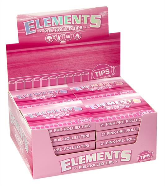 Elements PREROLLED Pink Filtertips, ø 6mm (1 Box) von Elements — online kaufen bei Only Bubatz