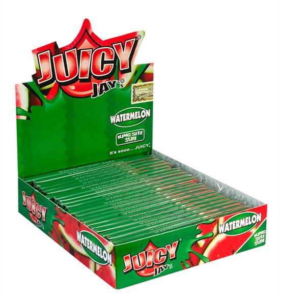 Juicy Jays King Size Slim aromat. Papier, Watermelon (1 Box) von Juicy Jays — online kaufen bei Only Bubatz