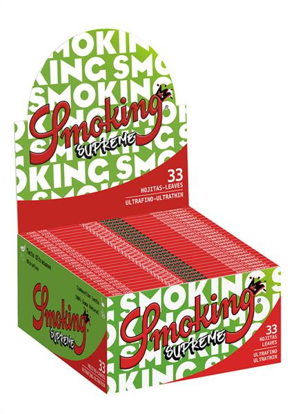 Smoking Supreme King Size Slim Papier (1 Box) von Smoking — online kaufen bei Only Bubatz