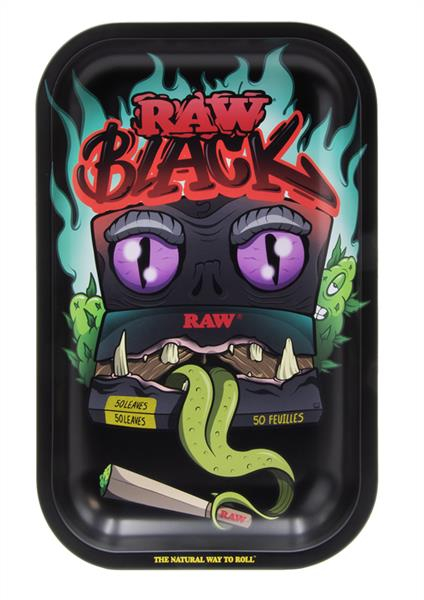 RAW Dreh-Tablett - Rolling Tray, SMALL "RAW Monster" von RAW — online kaufen bei Only Bubatz