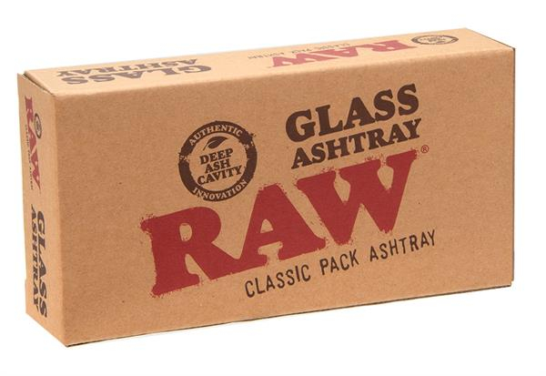 RAW Glas-Aschenbecher rechteckig, "Classic Pack Ashtray" — Vorschaubild