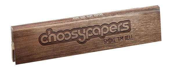 Choosypapers King Size Slim Zigarettenpapier "choosypapers Wood", 25er Box (32 Blatt) — Vorschaubild