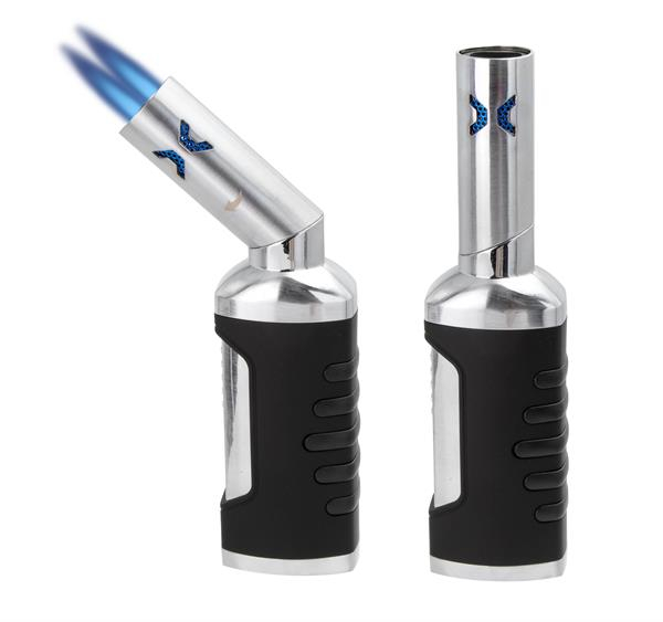 FARO 4 Jet Flame Rotary Table Torch Lighter - Gasbrenner, schwarz-silber von FARO — online kaufen bei Only Bubatz
