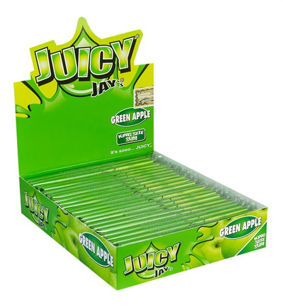 Juicy Jays King Size Slim aromat. Papier, Green Apple (1 Box) von Juicy Jays — online kaufen bei Only Bubatz