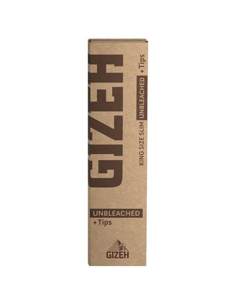 Gizeh Unbleached King Size Slim Papier + Tips (1 Box) — Vorschaubild