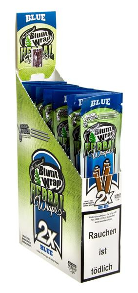 Blunt Wrap Herbal Wraps, BLUE (1 Box) — online kaufen bei Only Bubatz