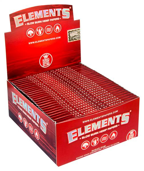 Elements RED King Size Slow Burn Papier (1 Box) von Elements — online kaufen bei Only Bubatz