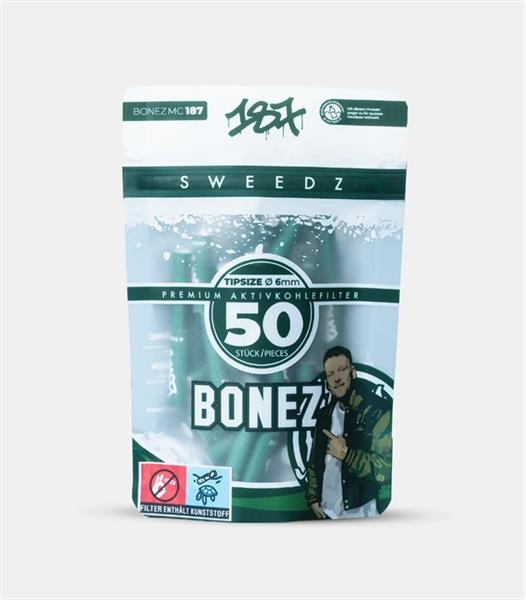 187 Sweedz × Medusafilters Aktivkohlefilter ø 6mm, Bonez dunkelgrün(50) — online kaufen bei Only Bubatz