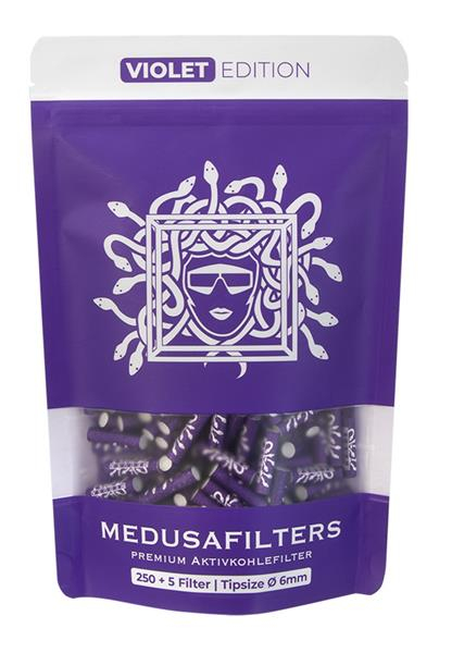 MEDUSA Aktiv-Cellulose-Filter VIOLET EDITION ø 6mm Aktivkohlefilter, 250er Beutel von MEDUSA — online kaufen bei Only Bubatz