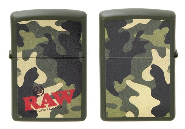 ZIPPO Feuerzeug, "RAW - Camouflage with full print" von ZIPPO — online kaufen bei Only Bubatz