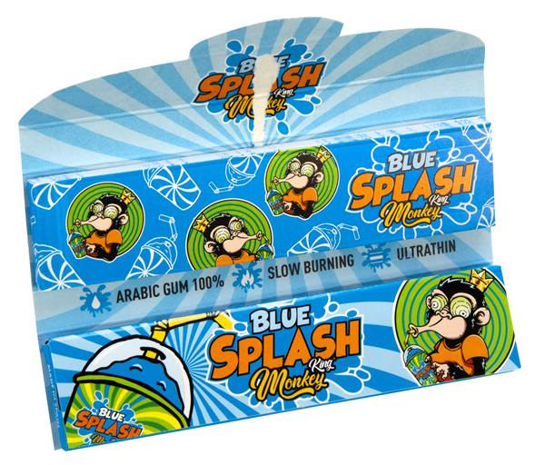 MONKEY KING Smell Pack KSS Papers & Tips "Blue Splash" (24x 32+32) (1 Box) — Vorschaubild