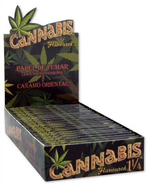 CANNABIS 1 1/4 Hanf-aromatisiertes Zigarettenpapier (1 Box) — online kaufen bei Only Bubatz