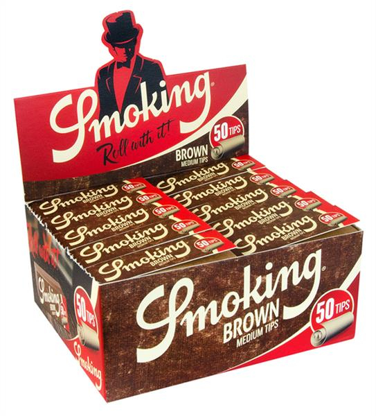 Smoking BROWN Unbleached Filtertips (1 Box) von Smoking — online kaufen bei Only Bubatz