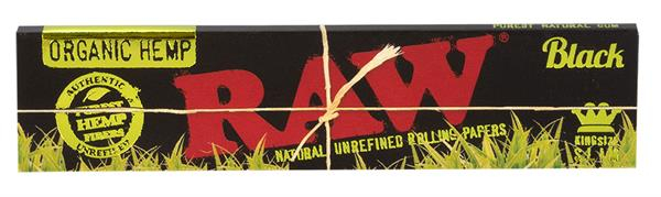 RAW BLACK Green Organic Hemp King Size Slim Papier (1 Box) — Vorschaubild