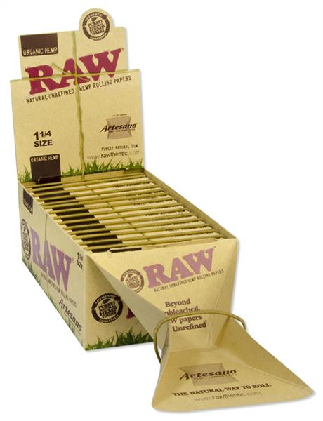 RAW Organic Artesano 1 1/4 Papier + Filtertips (1 Box) von RAW — online kaufen bei Only Bubatz