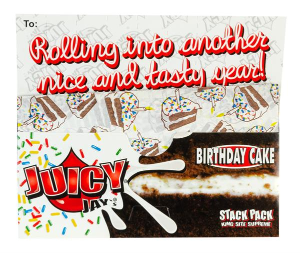 Juicy Jays King Size Slim flavoured Paper, Special Edition: Birthday Cake (1 Box) — Vorschaubild