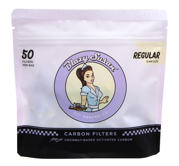 PURIZE® Aktivkohlefilter "Blazy Susan" PURPLE, ø 9mm, 50er Packung von PURIZE — online kaufen bei Only Bubatz