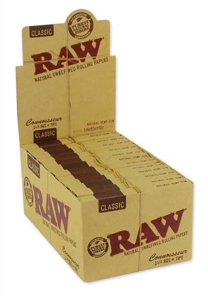 RAW Classic Connoisseur 1 1/4 Papier + Filtertips (1 Box) von RAW — online kaufen bei Only Bubatz
