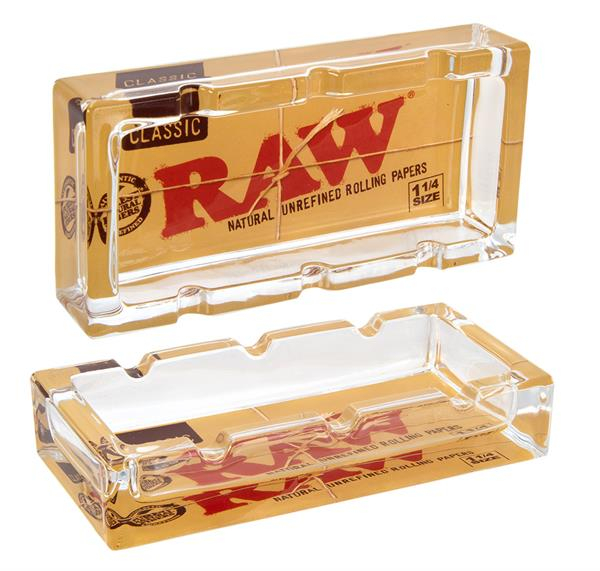RAW Glas-Aschenbecher rechteckig, "Classic Pack Ashtray" von RAW — online kaufen bei Only Bubatz
