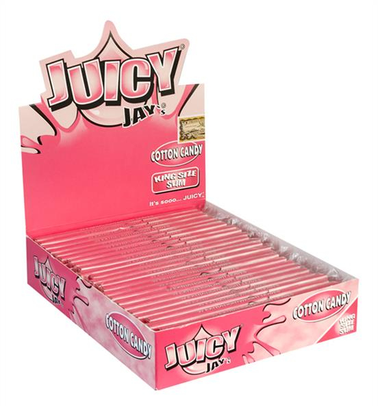 Juicy Jays King Size Slim aromat. Papier, Cotton Candy (1 Box) von Juicy Jays — online kaufen bei Only Bubatz