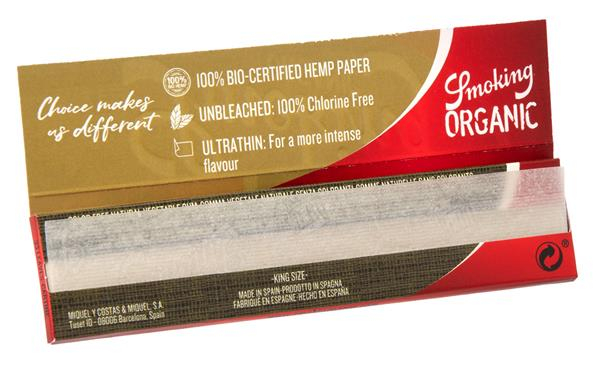 Smoking Organic King Size Slim Papier (1 Box) — Vorschaubild