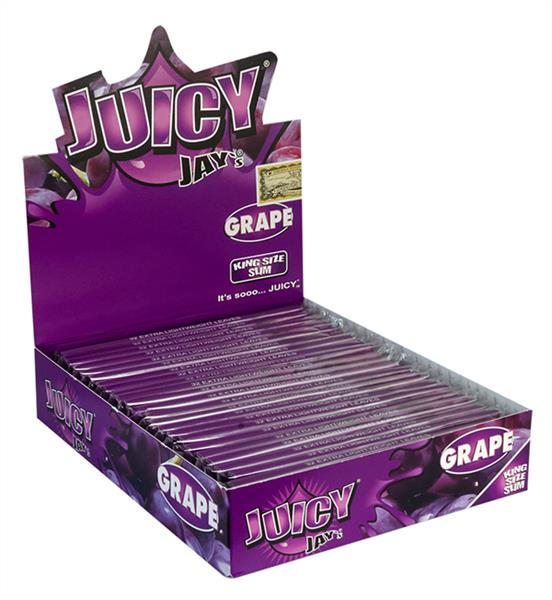 Juicy Jays King Size Slim aromat. Papier, Grape (1 Box) von Juicy Jays — online kaufen bei Only Bubatz