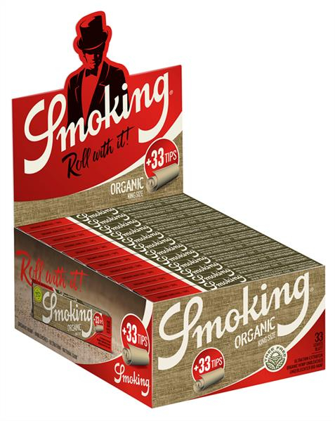 Smoking ORGANIC King Size Papier + Filtertips (1 Box) von Smoking — online kaufen bei Only Bubatz
