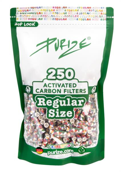 PURIZE Aktivkohlefilter, Regular MIX, ø 9mm, 250er Packung von PURIZE — online kaufen bei Only Bubatz
