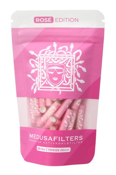 MEDUSA Aktiv-Cellulose-Filter ROSE EDITION ø 6mm Aktivkohlefilter, 50er Beutel von MEDUSA — online kaufen bei Only Bubatz