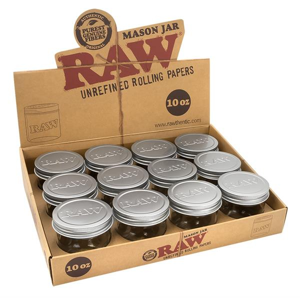 RAW Mason Glass Jar 10oz, 12er Display — Vorschaubild