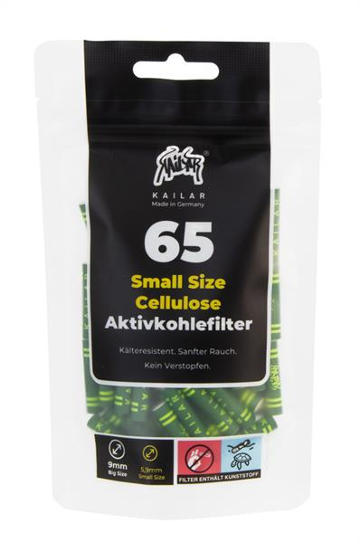 Kailar Cellulose Aktivkohle-Filter Slim ø 5,9mm, 65 Tips/Beutel, grün von Kailar — online kaufen bei Only Bubatz