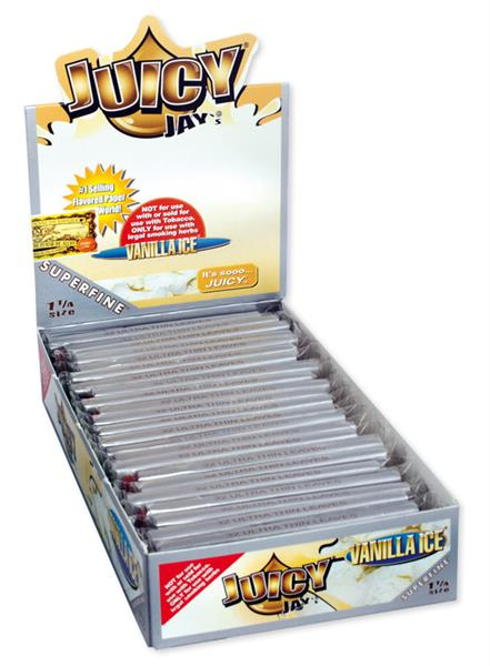 Juicy Jays "SUPERFINE" 1 1/4 aromat. Papier, Vanilla Ice (1 Box) von Juicy Jays — online kaufen bei Only Bubatz