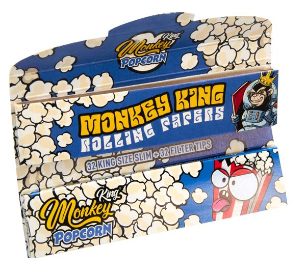 MONKEY KING Smell Pack KSS Papers & Tips "Popcorn" (24x 32+32) (1 Box) — Vorschaubild
