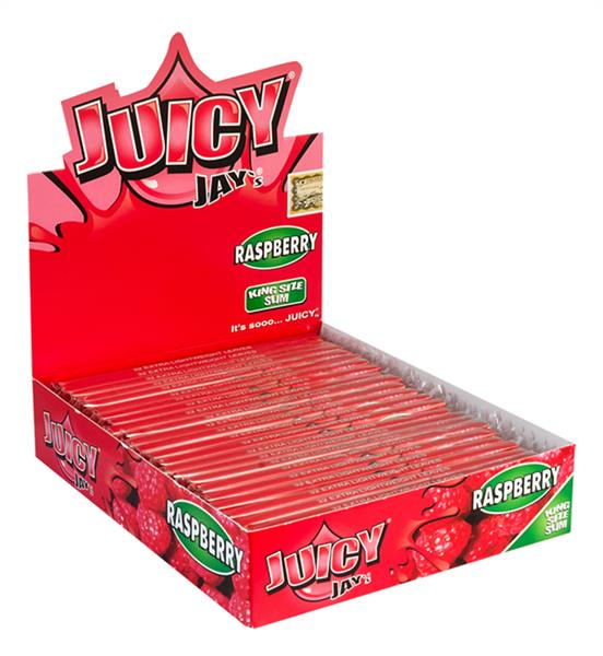 Juicy Jays King Size Slim aromat. Papier, Raspberry (1 Box) von Juicy Jays — online kaufen bei Only Bubatz
