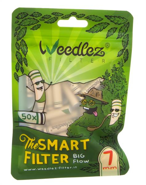 WEEDLEZ® Big Flow 7mm CLASSIC Smart Filter Zellulose-Aktivkohlefilter, 50er von WEEDLEZ — online kaufen bei Only Bubatz
