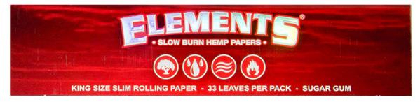 Elements RED King Size Slow Burn Papier (1 Box) — Vorschaubild