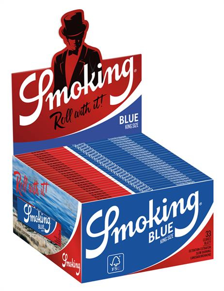 Smoking Blue King Size Papier (1 Box) von Smoking — online kaufen bei Only Bubatz