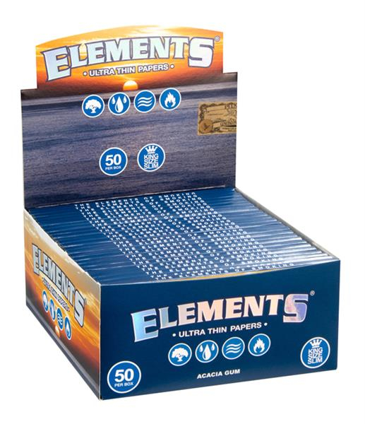 Elements King Size Slim Ultra Thin Papier (1 Box) von Elements — online kaufen bei Only Bubatz