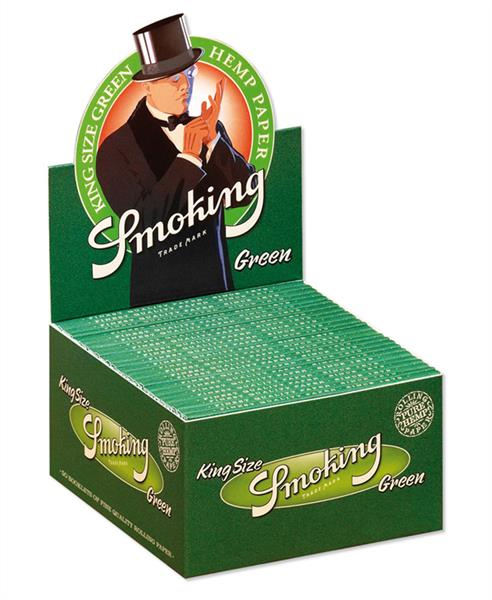 Smoking Green King Size Papier (1 Box) von Smoking — online kaufen bei Only Bubatz
