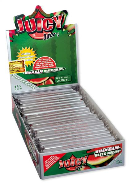 Juicy Jays "SUPERFINE" 1 1/4 aromat. Papier, Watermelon (1 Box) von Juicy Jays — online kaufen bei Only Bubatz