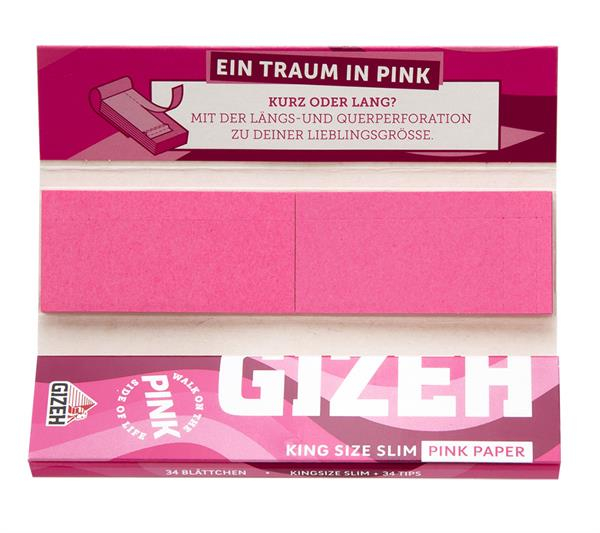 Gizeh ALL PINK King Size Slim Papier + Tips (1 Box) — Vorschaubild