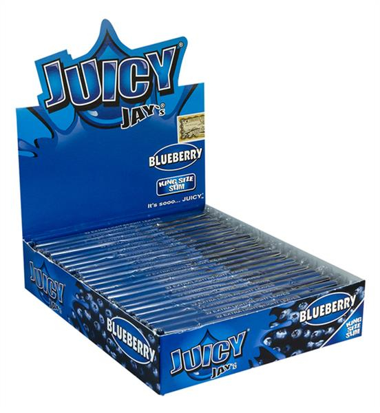 Juicy Jays King Size Slim aromat. Papier, Blueberry (1 Box) von Juicy Jays — online kaufen bei Only Bubatz