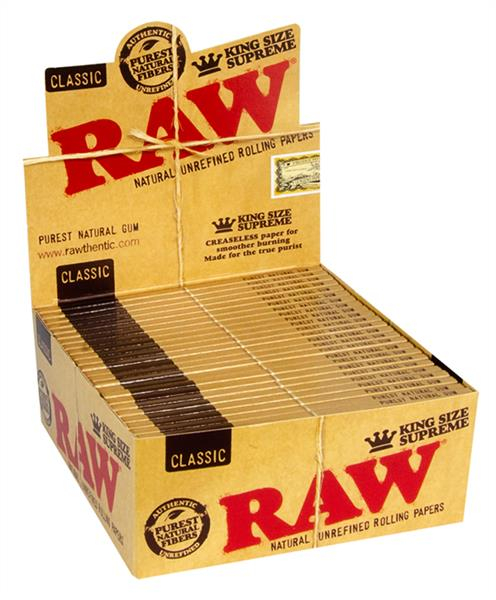 RAW Classic King Size Supreme Papier (1 Box) von RAW — online kaufen bei Only Bubatz