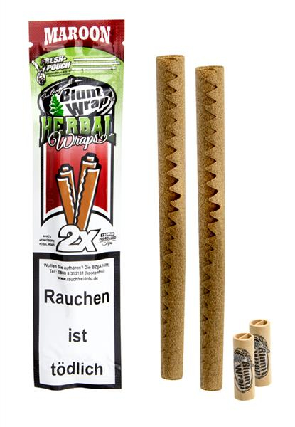 Blunt Wrap Herbal Wraps, MAROON (1 Box) — Vorschaubild